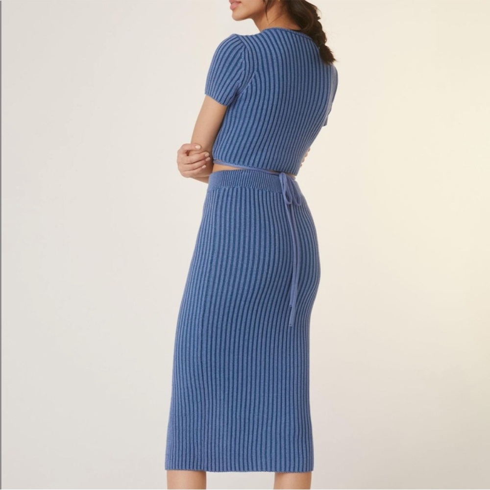 Anthropologie Knit Midi Skirt Set NWT - Picture 2 of 9